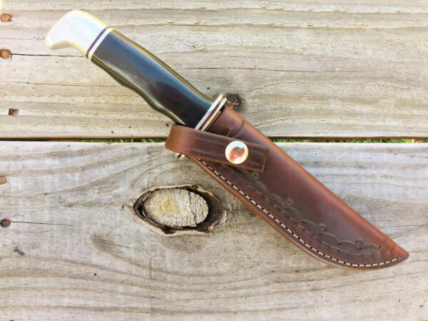 Hand Made Hunting Similar Knife With Leather Sheath Custom Made Knife For Anniversary, Birthday Gift - Image 2