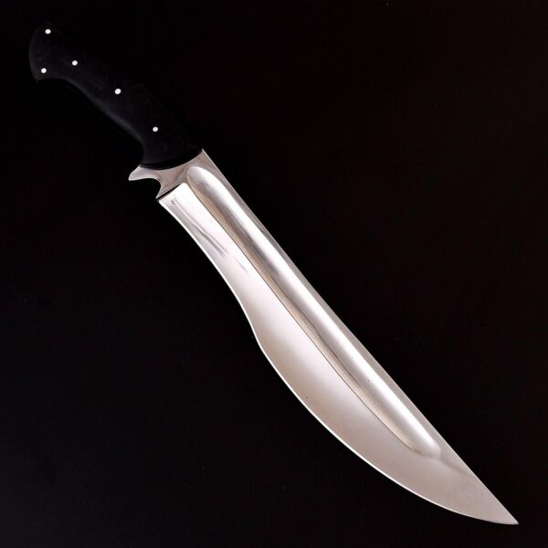 Large Hunting Knife, Bushcraft Survival Knife Handmade D2 Steel machete with Sheath, Fixed Blade, Unique Gift for Him - Image 3