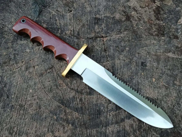 Custom Handmade D2 Steel Hunting Knife Micarta Handle With Leather Sheath Custom Knife Christmas Gift Groomsmen Gifts for Him Hunting Gifts - Image 3