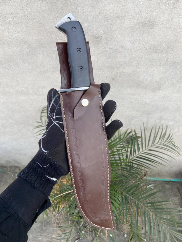 Handmade 5160 Spring Steel Hunting Knife With Black Micarta Handle Groomsman Gift Bowie Knife Birthday Gift Anniversary Gift Camping Knife - Image 3
