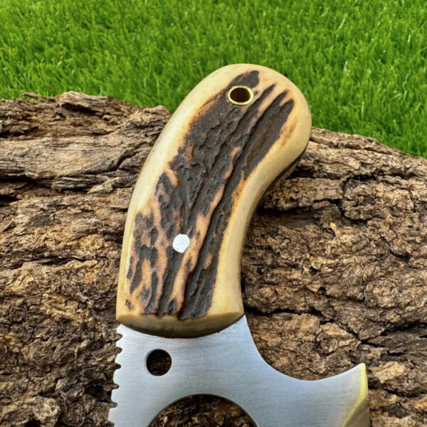 Handmade Carbon Steel Hunting Knife With Stag Handle Gift For Father Wedding Gift Bowie Knife Birthday Gift Anniversary Gift Camping knife - Image 4