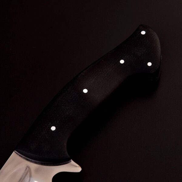 Large Hunting Knife, Bushcraft Survival Knife Handmade D2 Steel machete with Sheath, Fixed Blade, Unique Gift for Him - Image 4