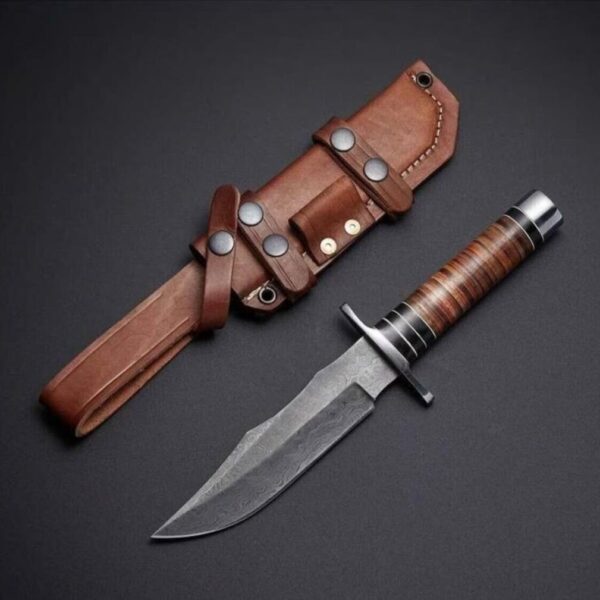 HANDMADE HUNTING KNIFE Outdoor Tactical Survival Army Camping Fixed Blade Knife