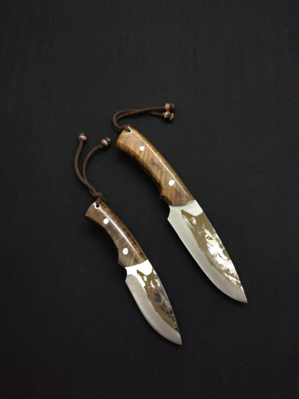 Handmade Hunting Knife Set , Full Tang Blade , Military Knife , Custom Hunting Gifts For Men , Tactical Fixed Blade , Knife Engraving