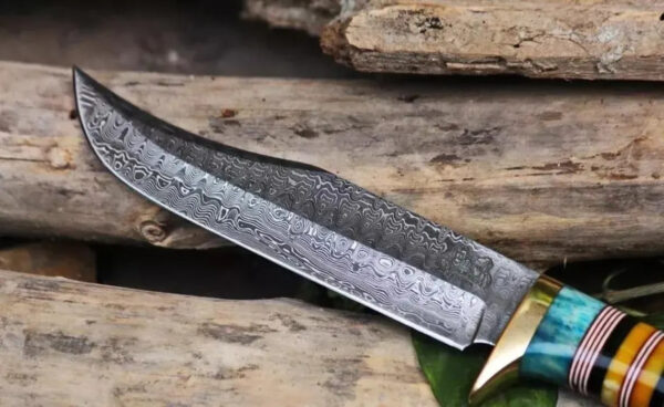 Hand-forged Bushcraft knife with sheath, rosewood fixed blade knife, hunting knife, camping knife, outdoor - Image 5