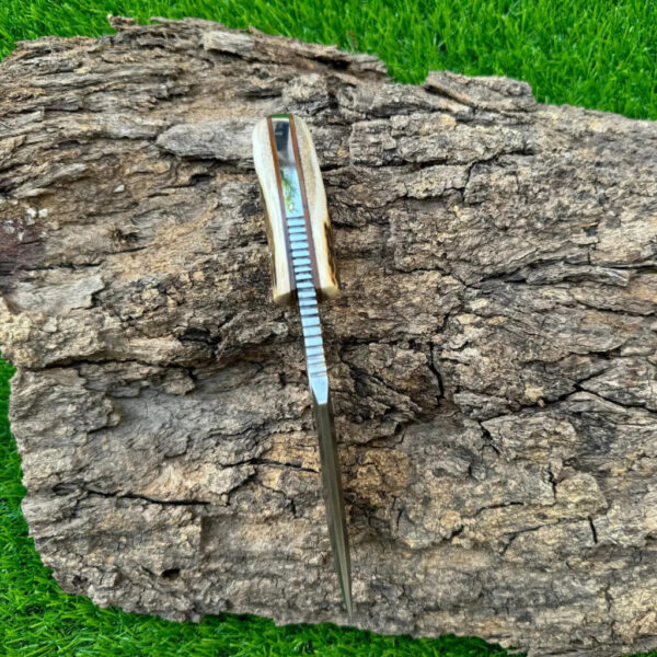 Handmade Carbon Steel Hunting Knife With Stag Handle Gift For Father Wedding Gift Bowie Knife Birthday Gift Anniversary Gift Camping knife - Image 5