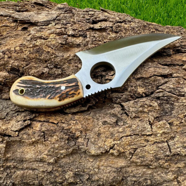 Handmade Carbon Steel Hunting Knife With Stag Handle Gift For Father Wedding Gift Bowie Knife Birthday Gift Anniversary Gift Camping knife - Image 6