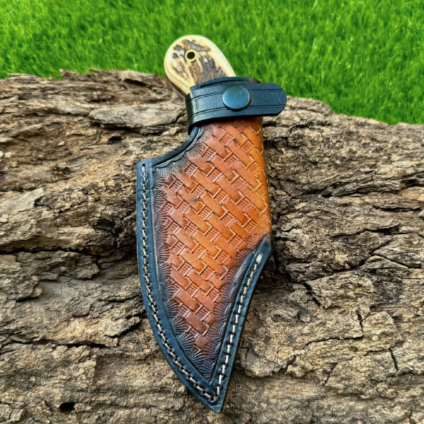 Handmade Carbon Steel Hunting Knife With Stag Handle Gift For Father Wedding Gift Bowie Knife Birthday Gift Anniversary Gift Camping knife - Image 7