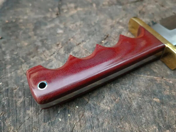 Custom Handmade D2 Steel Hunting Knife Micarta Handle With Leather Sheath Custom Knife Christmas Gift Groomsmen Gifts for Him Hunting Gifts - Image 7