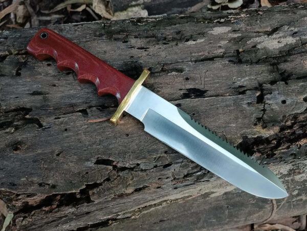 Custom Handmade D2 Steel Hunting Knife Micarta Handle With Leather Sheath Custom Knife Christmas Gift Groomsmen Gifts for Him Hunting Gifts - Image 9