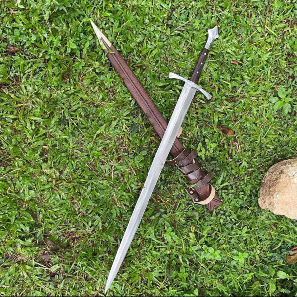 Handmade Forged Sword Elegant Handle | Collectible Medieval Blade | Decorative Display Sword Gift